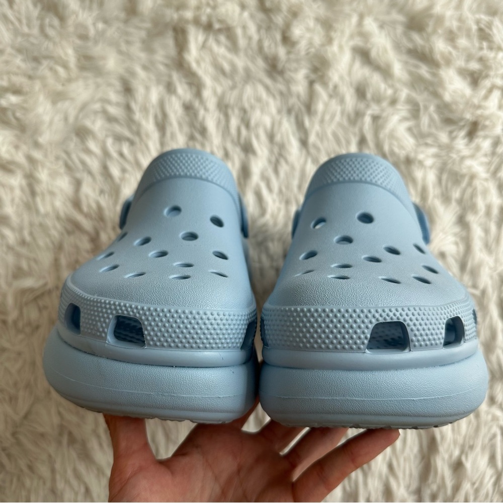 Crocs Classic Crush Platform Clog Blue Womens Size 9 - Picture 4 of 10